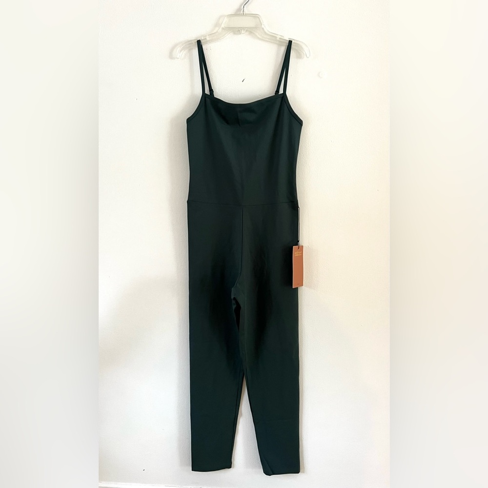 NWT Girlfriend Collective Moss Cami Unitard Size L